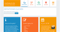 Desktop Screenshot of enzyklo.de