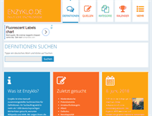 Tablet Screenshot of enzyklo.de
